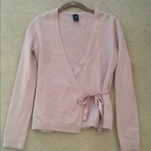 Gap Pink Wrap Sweater Size Medium